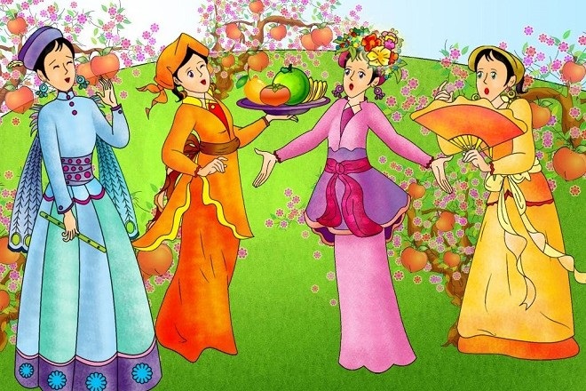 Bốn cô gái muốn lấy chồng hoàng tử