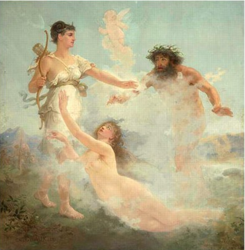 Chuyện thần sông Alpheus theo đuổi nữ thần Artemis