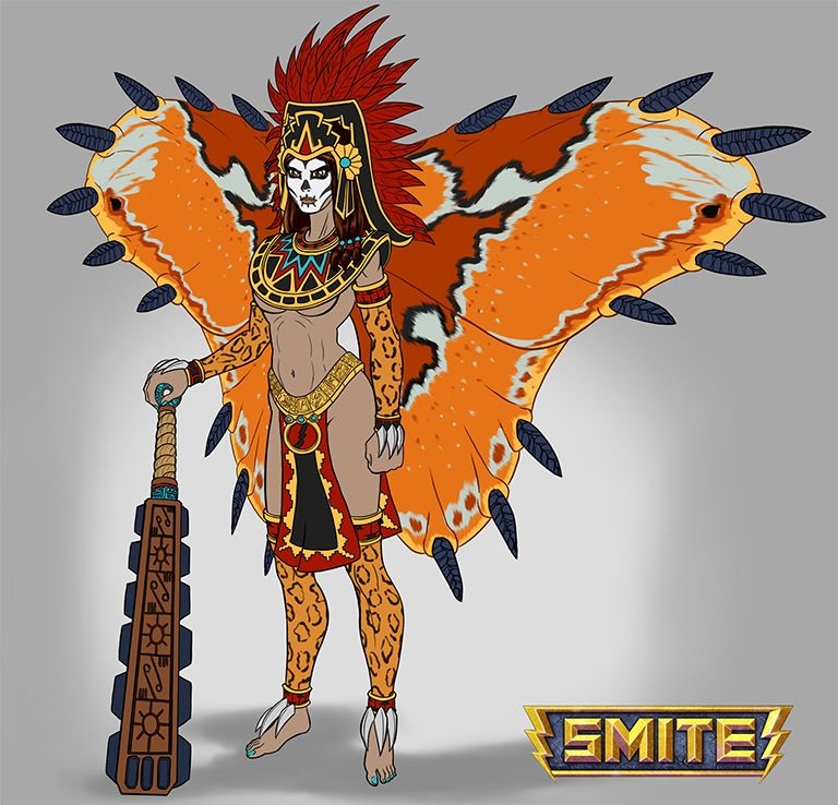 Nữ thần chiến tranhItzpapalotl của Aztec