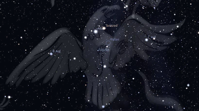 Chòm sao Aquila - Thiên Ưng