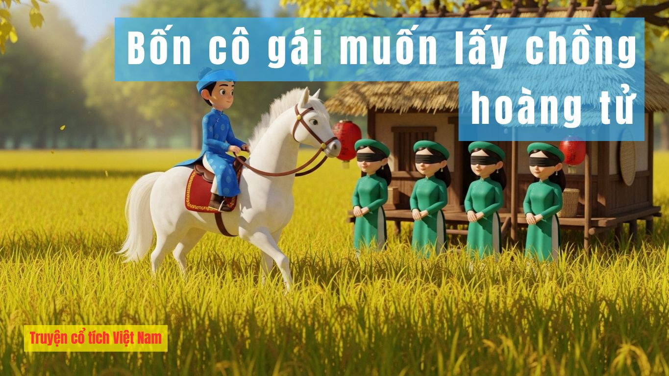Bốn cô gái muốn lấy chồng hoàng tử