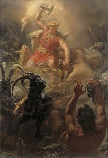 Thần sấm Thor và sự tích chiếc búa Miollnir