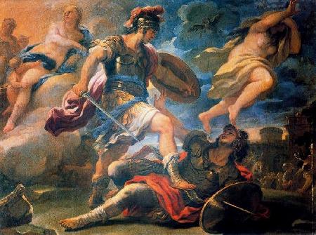 Achille xuất trận đánh đuổi quân Troie phải chạy về thành