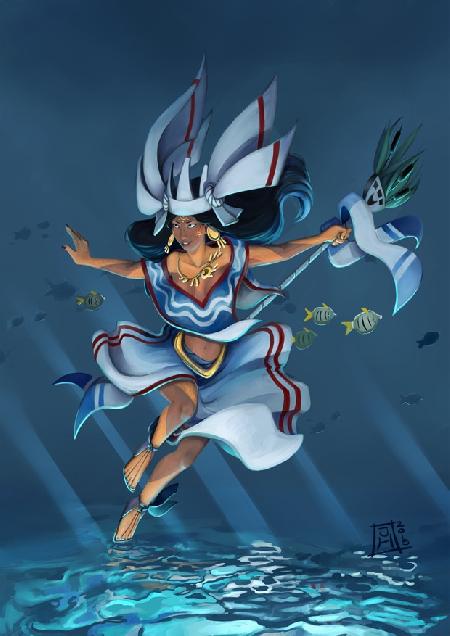 Huixtocihuatl nữ thần nước mặn và muối
