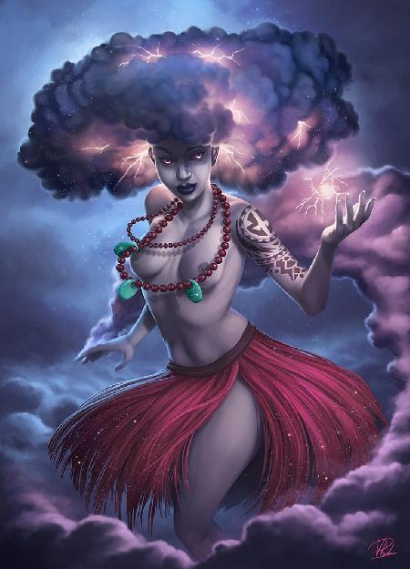 Whaitiri - nữ thần Sấm sét