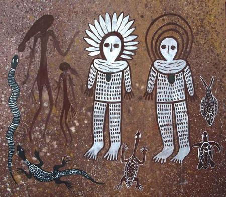 Những linh thần tổ tiên Wandjina của thổ dân Úc
