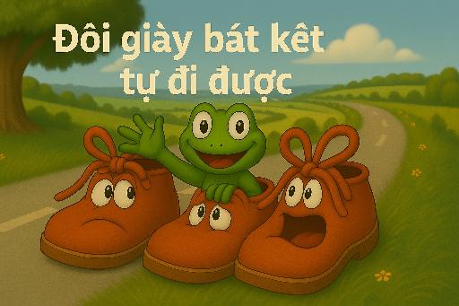 Đôi giày bát kết tự đi được