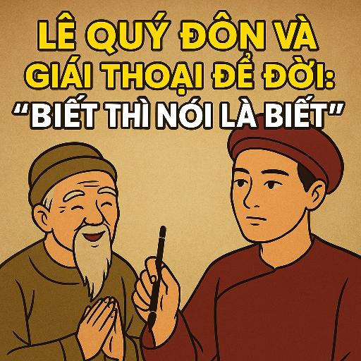 Lê Quý Đôn giai thoại: Biết thì nói là biết