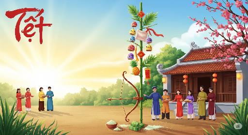 Sự tích cây nêu ngày Tết