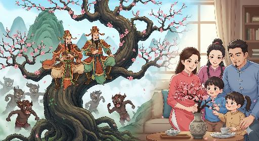 Sự tích hoa đào