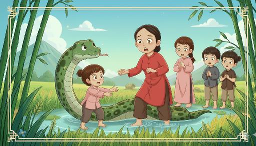 Sự tích lấy chồng trăn
