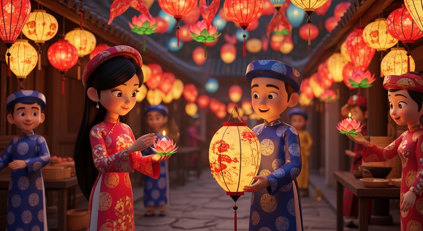 Sự tích đèn lồng đỏ ngày tết