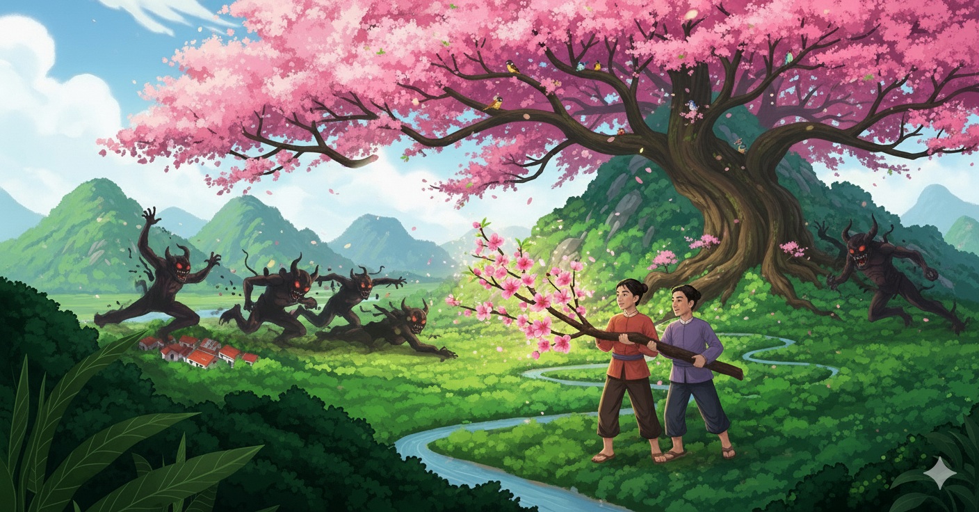 Sự tích hoa đào